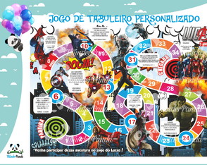 Jogo de Tabuleiro Os Vingadores Personalizados