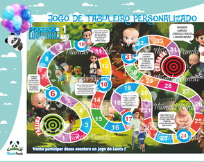 40 Jogos de Tabuleiro o Poderoso Chefinho Personalizado