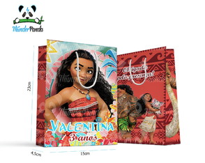 Sacolinha Grande Moana Personalizada