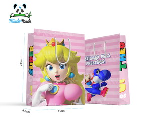 Sacolinha Grande Super Mario Peach Personalizada