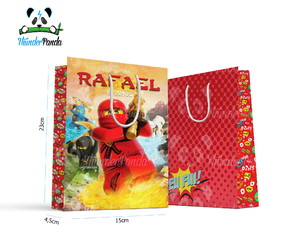 Sacolinha Grande Ninjago Personalizada