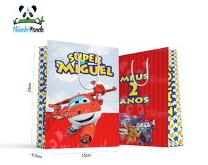 Sacolinha Grande Super Wings Personalizada