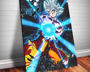 Placa Decorativa Goku Instinto Superior Dragon Ball Z A010