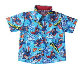 Camisa Social Infantil Super Homem