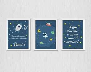 Quadrinho Infantil Astronauta Frase