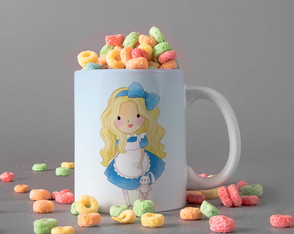 CANECA DE POLÍMERO PERSONALIZADA DA PRINCESA ALICE