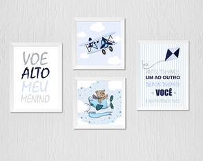 Quadrinho Infantil Ursinho Avião Voe Alto