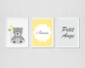 Quadrinho Infantil Ursinho Petit Ange Nome Personalizado