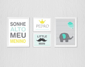 Quadrinho Infantil Sonhe Alto Elefante Little Man Nome