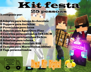 Kit Festa 25 Minecraft