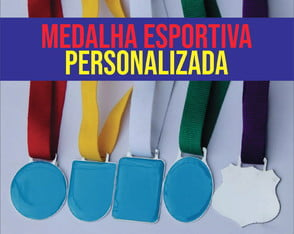 50 un | Medalha Esportiva Personalizada | sem Resina