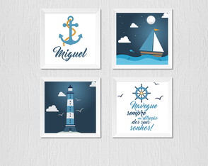 Quadro para Quarto de Menino, Marinheiro