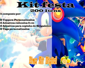 KIt 200 Itens - Sonic