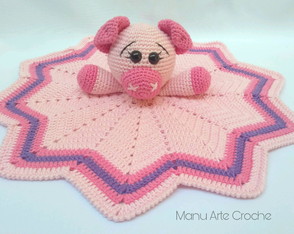 Naninha manta de apego amigurumi croche