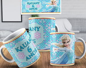 CANECA DE POLÍMERO FROZEN PERSONALIZADA