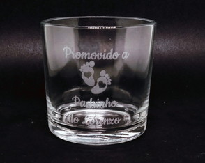 Copo de Whisky Personalizado Jateado (laser)