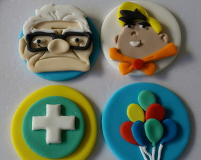 Aplique Cupcake Tema Up Altas Aventuras