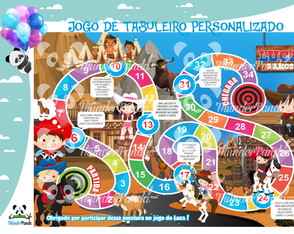 25 Jogos de Tabuleiro Cowboy Personalizados