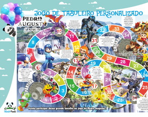 25 Jogos de Tabuleiro Super Mario Personalizado