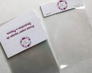 Solapa com Saquinho 10x15 Personalizada para Casamento