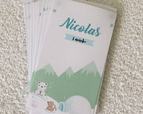 Adesivo para Tubete Urso Polar 4x7 cm