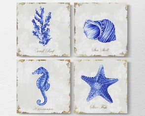 8 Quadros Decorativos PRAIA