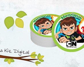 Adesivo para Latinha Ben 10