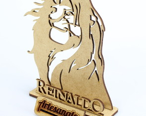 20 Centro De Mesa Rei Leão Simba Personalizado Mdf Cru 12 cm