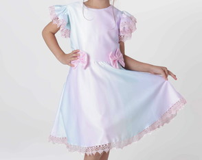 Vestido Infantil Tema Arco Iris