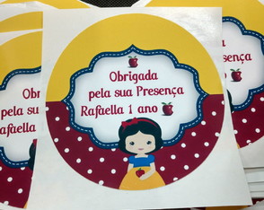 10 Etiquetas Adesivas Personalizadas 8 cm