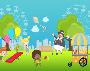 Painel Festa Mundo Bita 200x100M modelo3