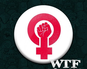 Botton ou Ímã Feminismo Vermelho