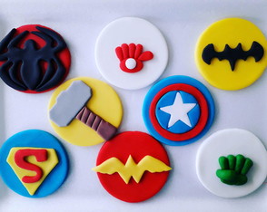 Aplique Cupcake Heróis/Vingadores