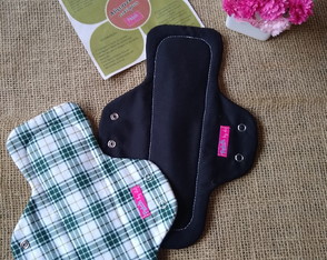 Kit com 3 Absorvente Ecológico Noturno Algodão