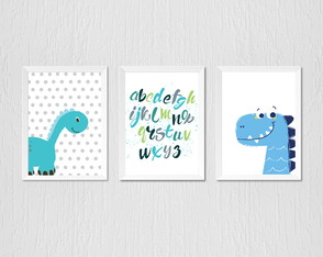 Quadrinhos Infantil Dinossauro Azul