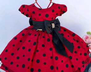 Vestido Minnie / Tam: 1, 2 e 3