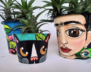 Frida Kahlo | kit com 3 vasos