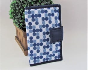 Carteira Feminina Azul com Porta Cartões, Chave, Moedas