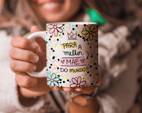 Caneca de Porcelana Personalizada Dia das Mães