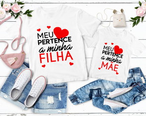 Camiseta Personalizada Mãe e Filho(a)