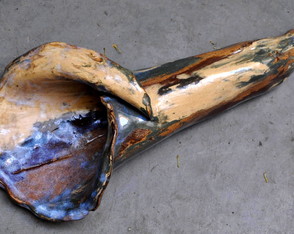 Cornucópia em cerâmica mesclada