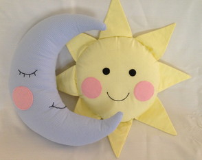 Almofadas Sol e Lua