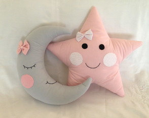 Almofadas Lua e Estrela