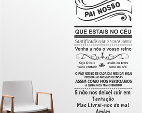 Adesivo Oração Pai Nosso - Adesivo Decorativo