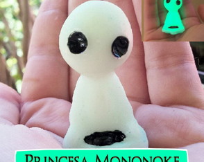 Espírito Kodama Brilha No Escuro Princesa Mononoke+brinde