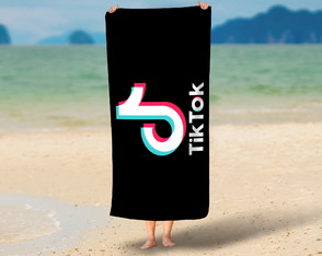 Toalha personalizada Tik tok Colocamos seu nome TTIK01