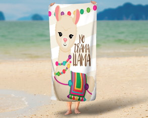 Toalha personalizada Lhama ANIMAIS FOFOS TANIMOD01