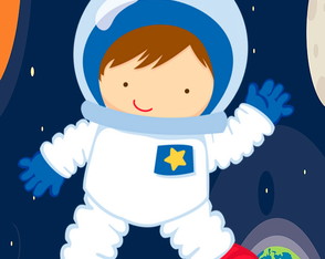 Toalha personalizada astronauta coloque seu nome TASTMOD01