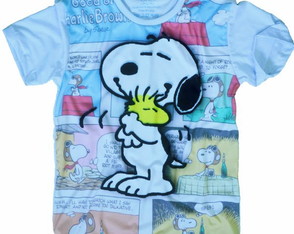 Camiseta ou Regata Full Print - S-417 Snoopy Peanuts