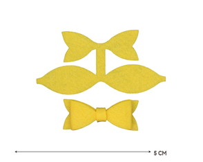 Aplique De Feltro 10 Laços Simples 5cm